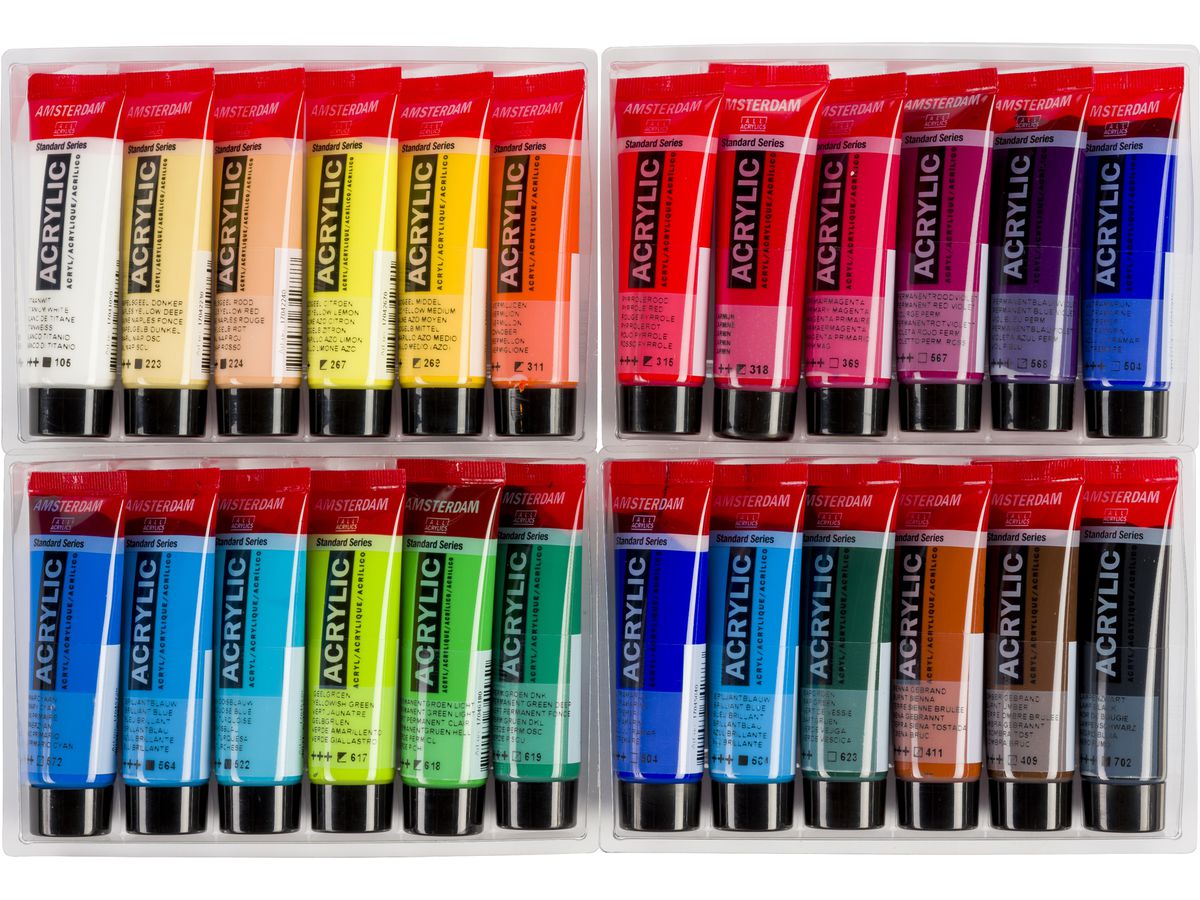 AMSTERDAM Standard Series Acryl Set 17820424 24x20ml (8712079329334)