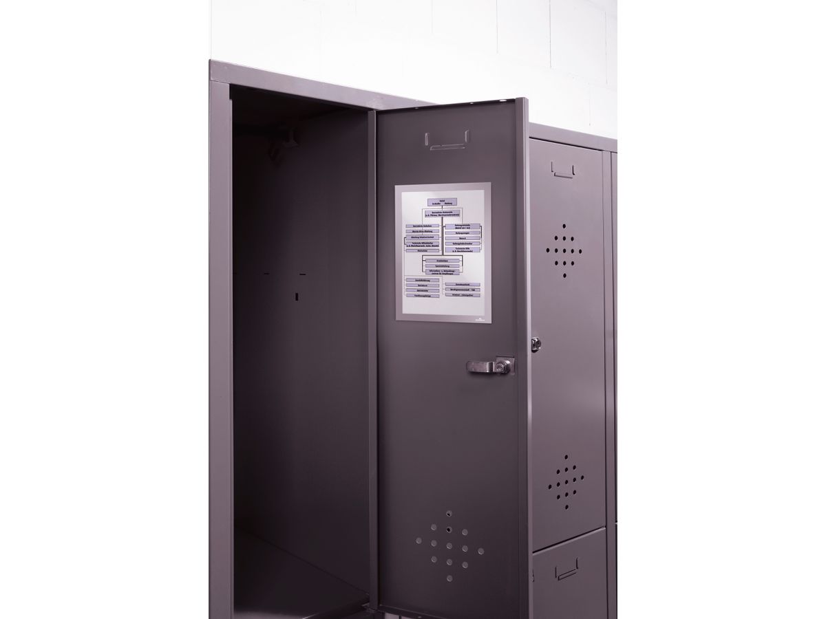 DURABLE Magnetic Duraframe A4 486923 silber 5 Stück (4005546405704)