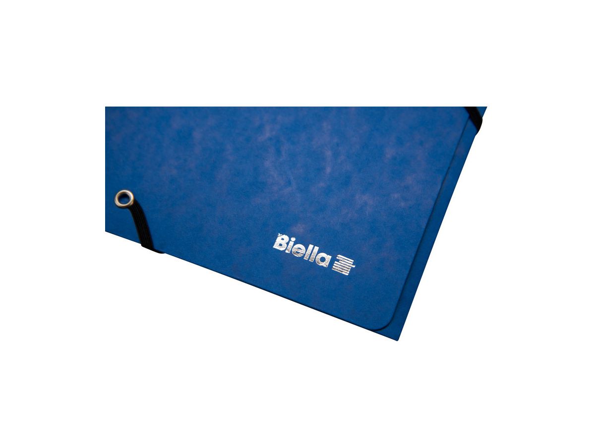 BIELLA Gummibandmappe A4 17840105U blau, 355gm2 200 Bl. (7611365322121)