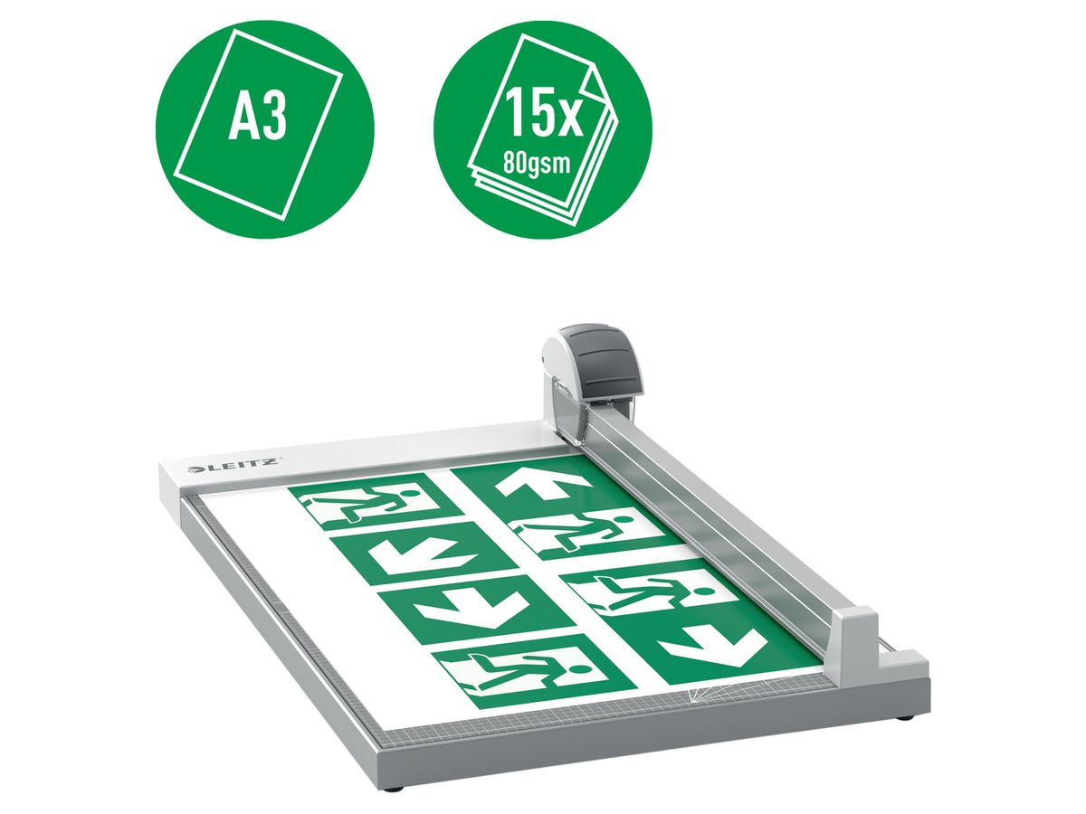 LEITZ Rollenschneidemaschine 9028-00-00 Precision Office A3 / 15 Blatt (4002432129775)