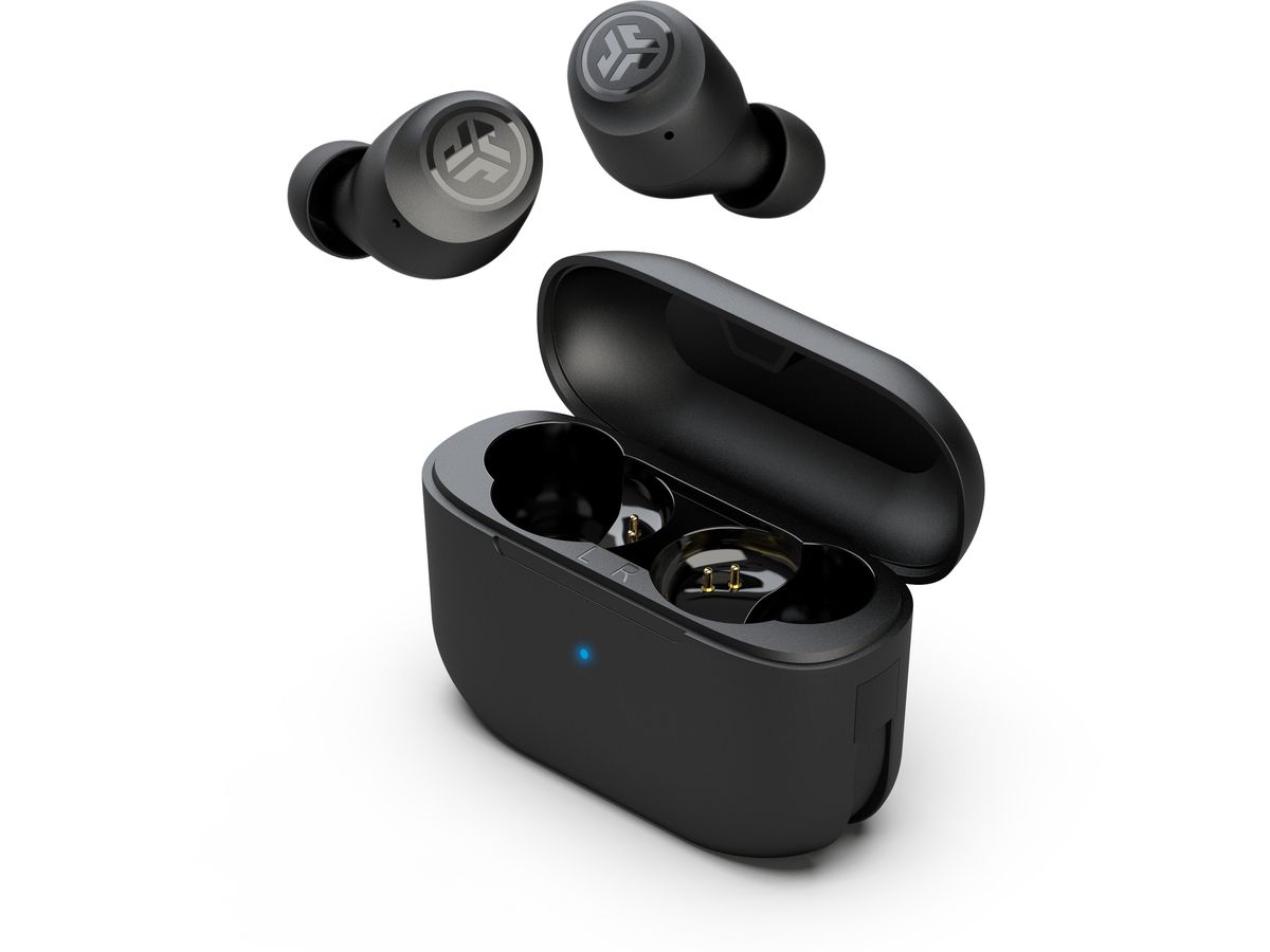 JLAB Go Pop+ Earbuds IEUEBGAIRPOPRBLK124 True Wireless, Black (0812887017183)