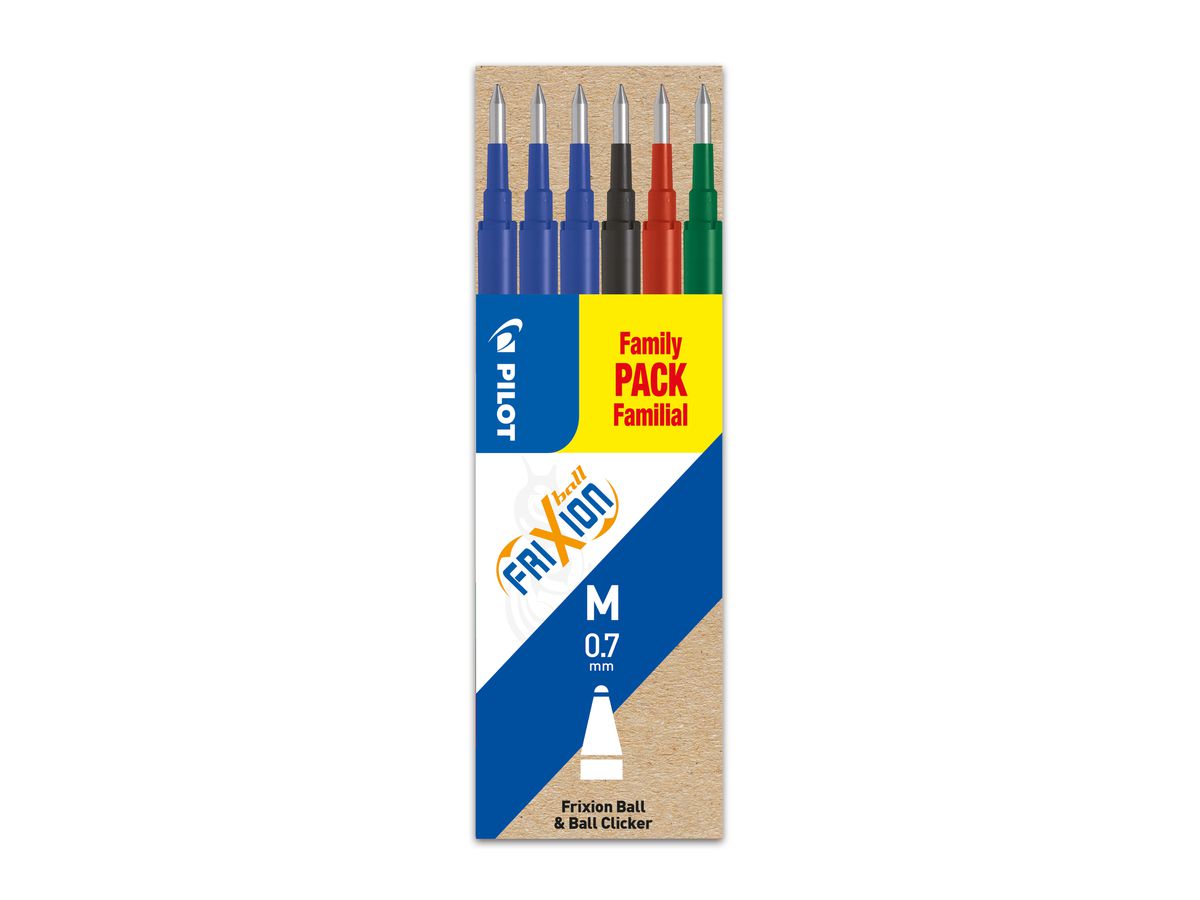 PILOT FriXion Refill -Minen 0,7mm BLSFR7S62 6 Stück (4902505525643)