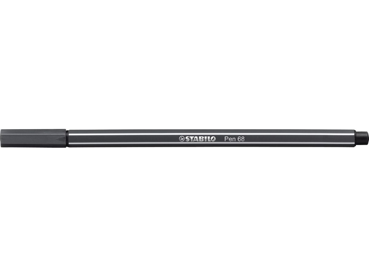 STABILO Fasermaler Pen 68 1mm 68/97 schwarzgrau (4006381333559)