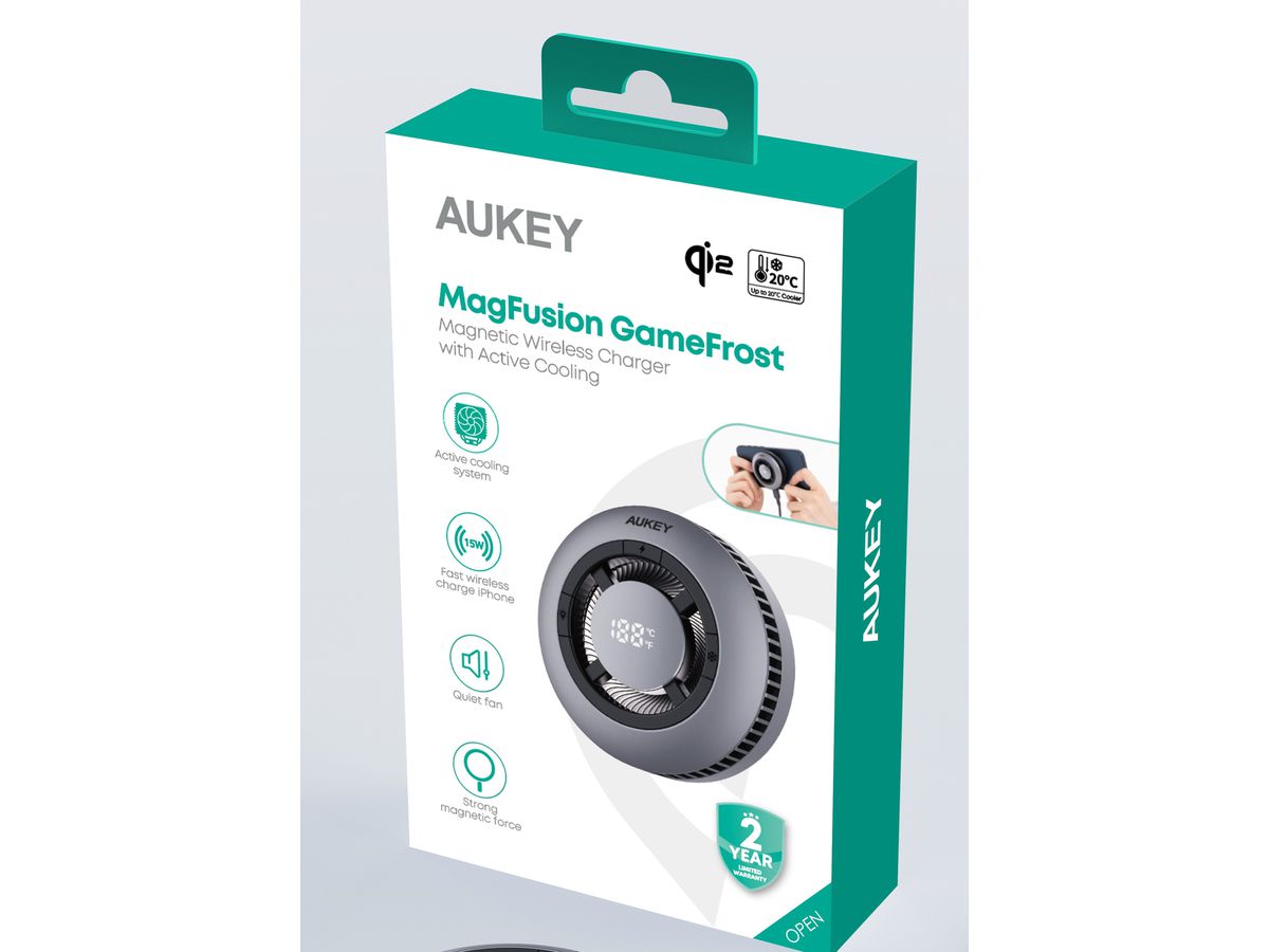 AUKEY MagFusion GameFrost LC-G10 Magnetic Wirel. Charger 15W (0689323788361)