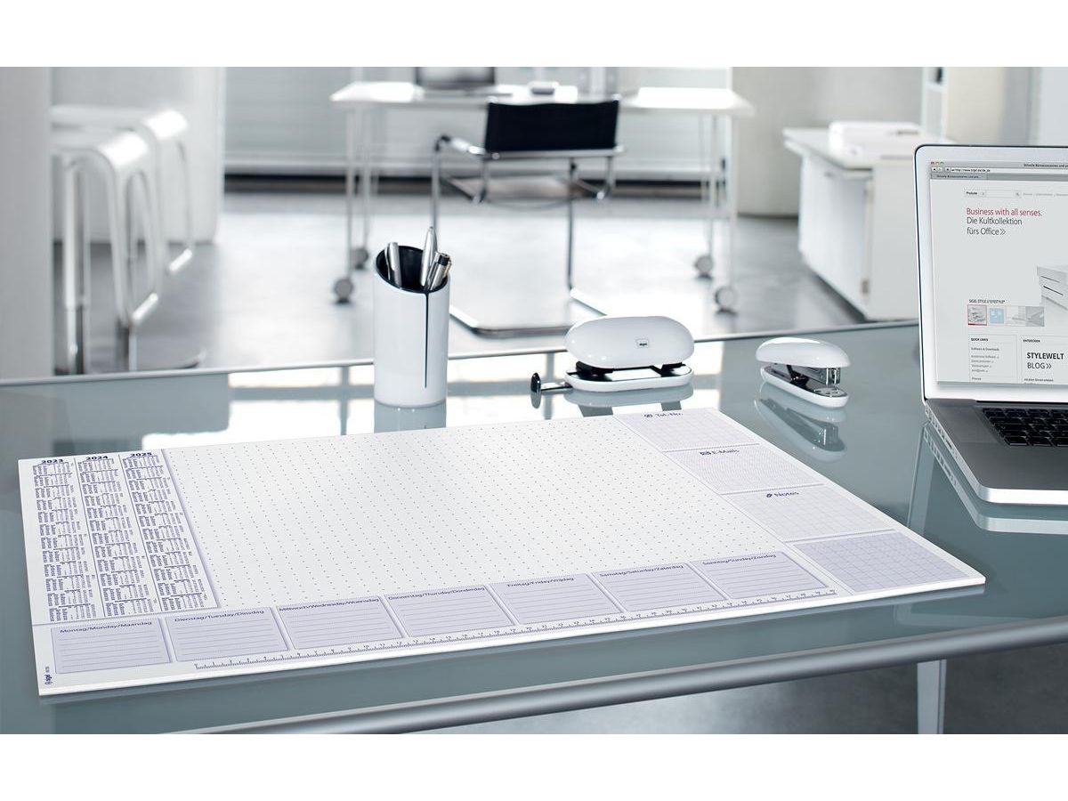 SIGEL Schreibunt. Lilac 3J.59.5x41cm HO355 weiss, D/E/NL, MO-SO 30Bl. (4004360956270)