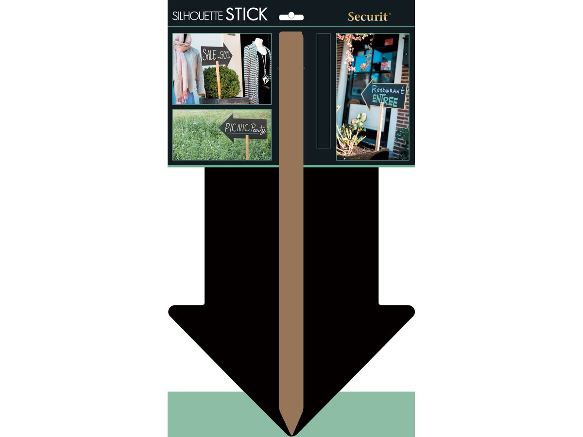 SECURIT Kreidetafel ARROW FBS-ARROW schwarz 67x49.2x0.2cm (8718226499264)