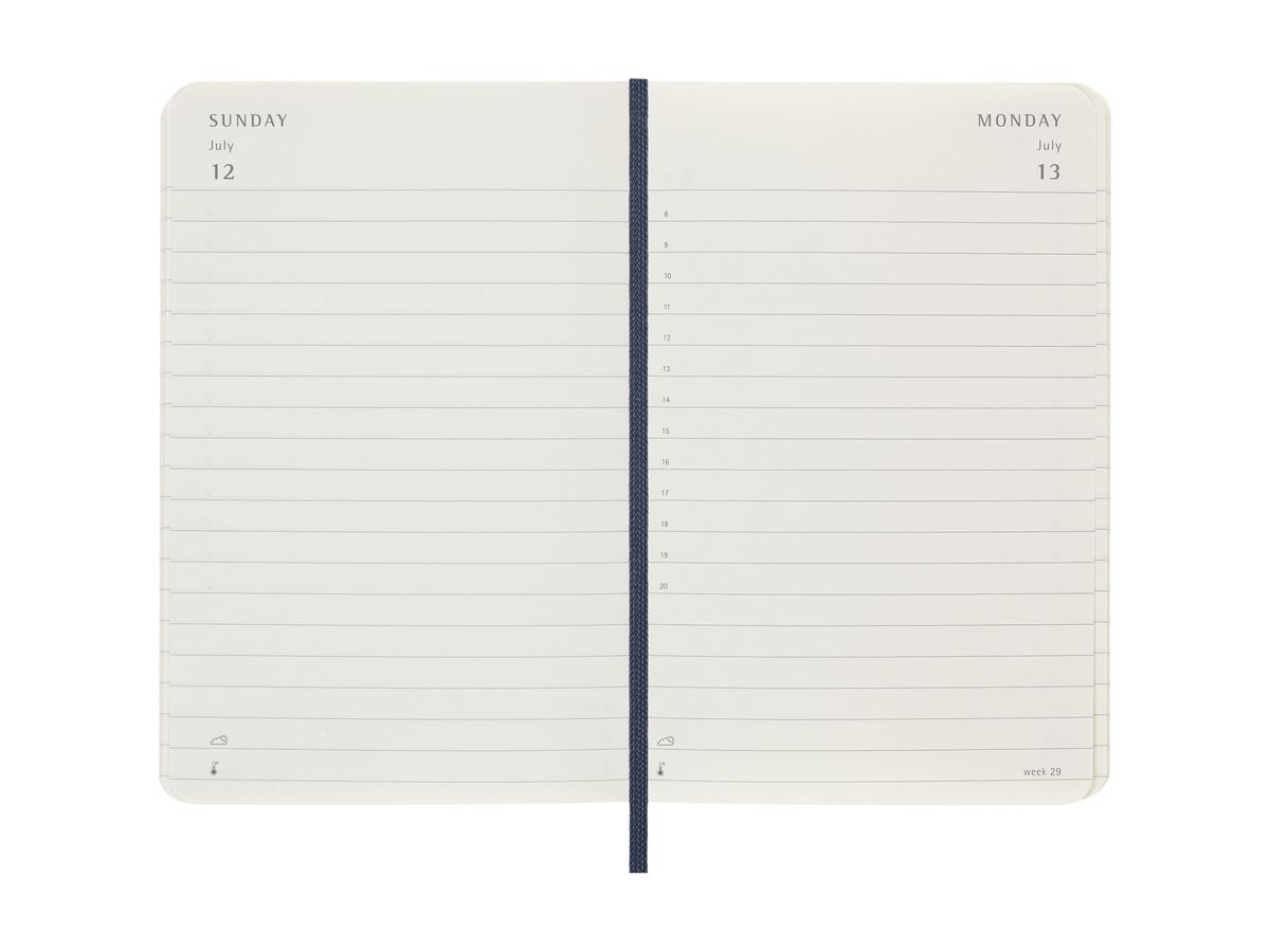 MOLESKINE Agenda Classic Pocket 2026 DSB2012DC2Y26 1T/1S saphir SC 9x14cm (8056999274627)