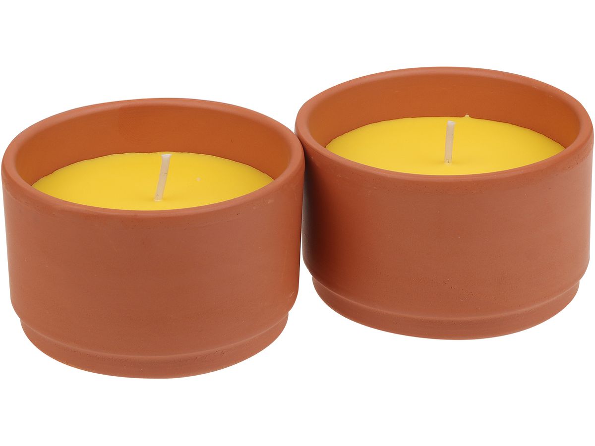 STEINHART Outdoor bougie Terra 50x80mm 2043220000 jaune 2 pcs. (4008542306402)