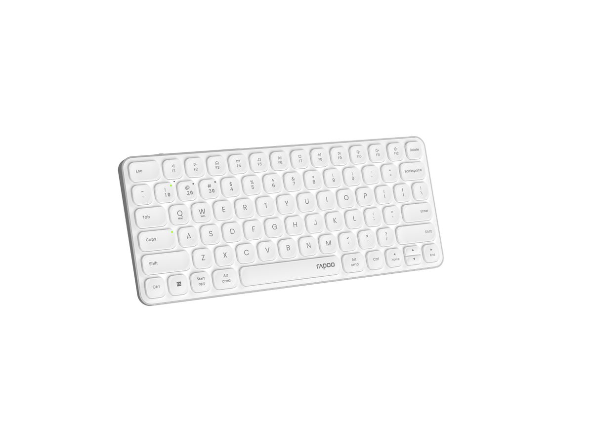 RAPOO E9610M ultraslim Keyboard 12641 Wireless, White (6940056126412)