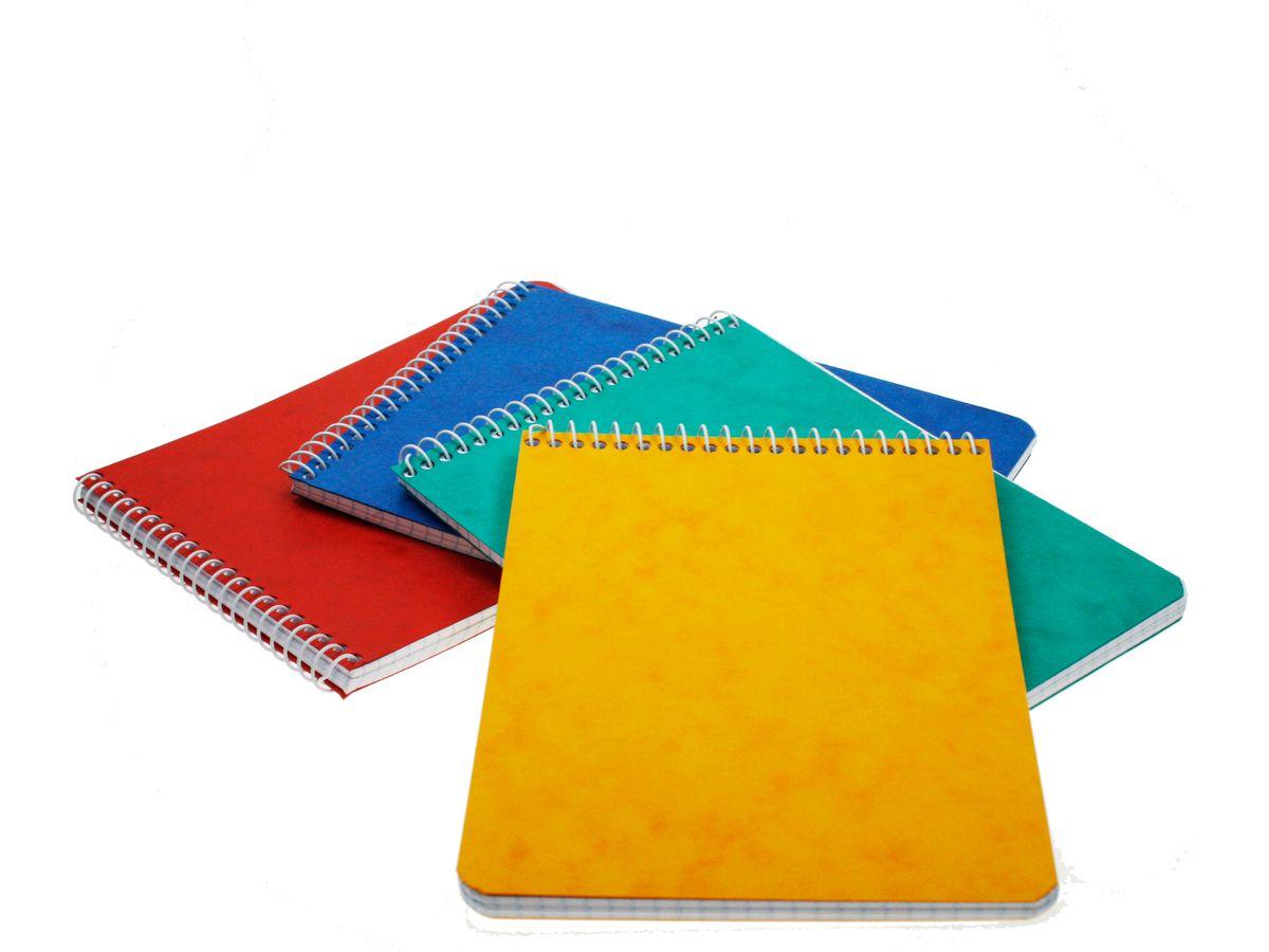 BÜROLINE Spiralheft ass. 14,6×10,6cm 540208 kariert,4mm, 80g 48 Blatt (7612532050915)