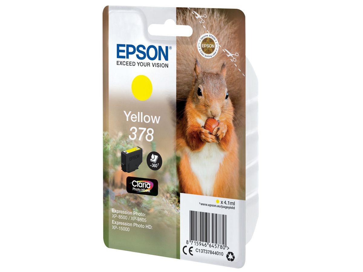 EPSON Cart. d'inchiostro 378 yellow T378440 XP-8500/8505/15000 360 pagine (8715946645780)