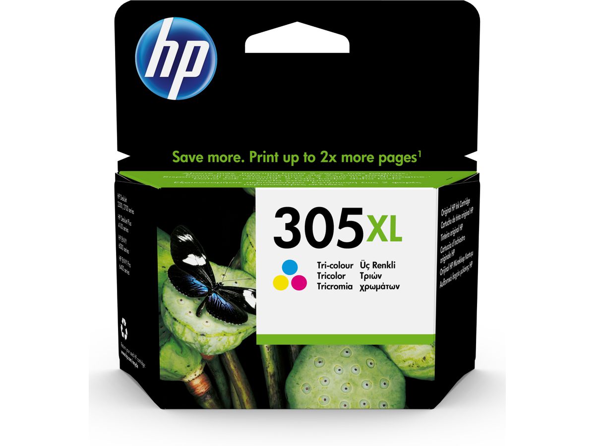 HP Tintenpatrone 305XL color 3YM63AE DeskJet 2300/2700 200 Seiten (0193905429318)