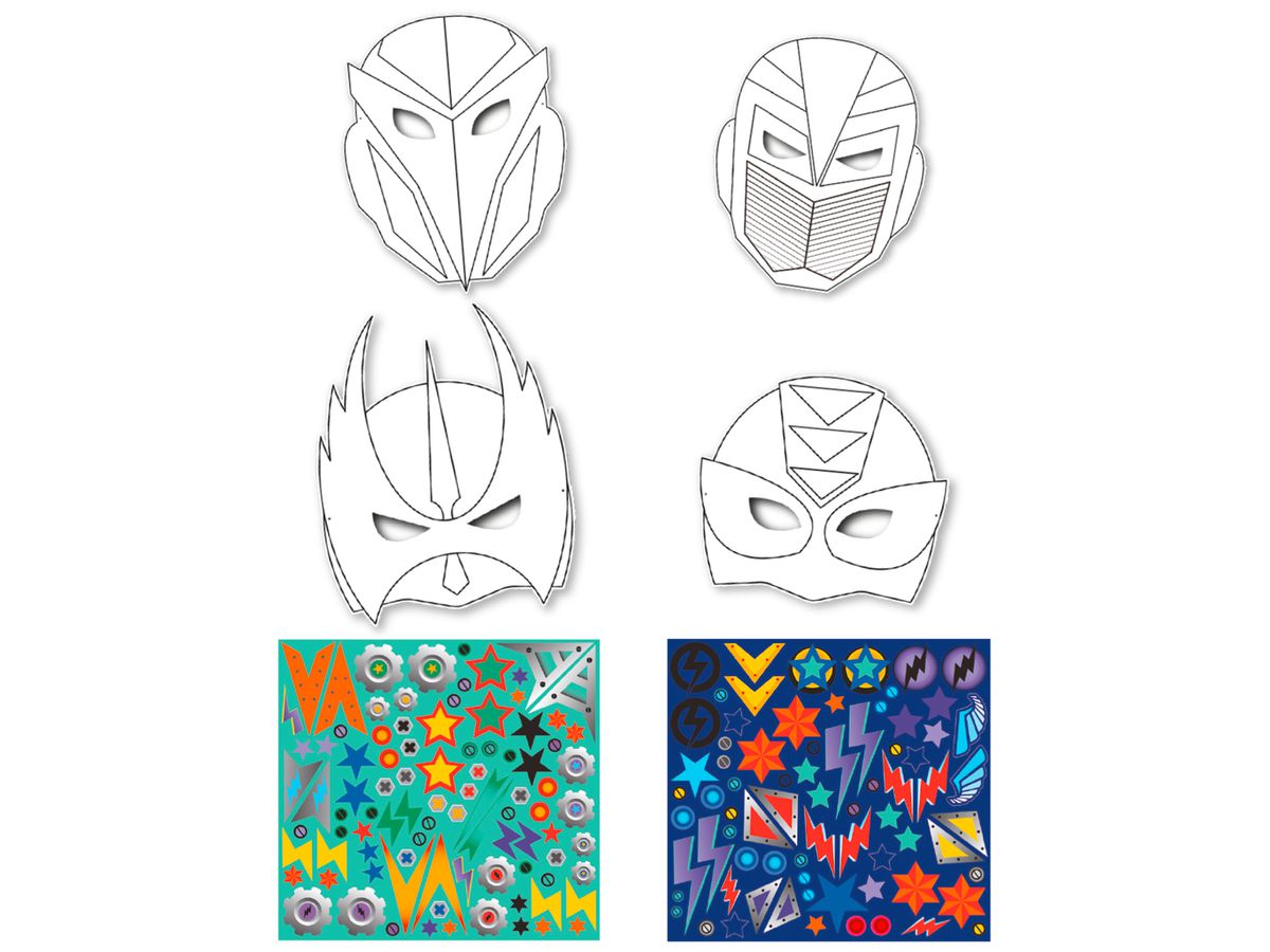 I AM CREATIVE Masques 4220.09 super-héros, autocollants (7611983209101)