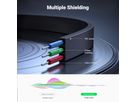 UGREEN Cable 3.5mm Male/Male 10597 Straight angle flat,1m,(BB) (6957303815975)