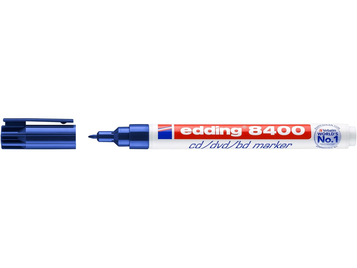 EDDING CD-Marker 8400 0,5-1mm 8400-3 blau (4004764827176)