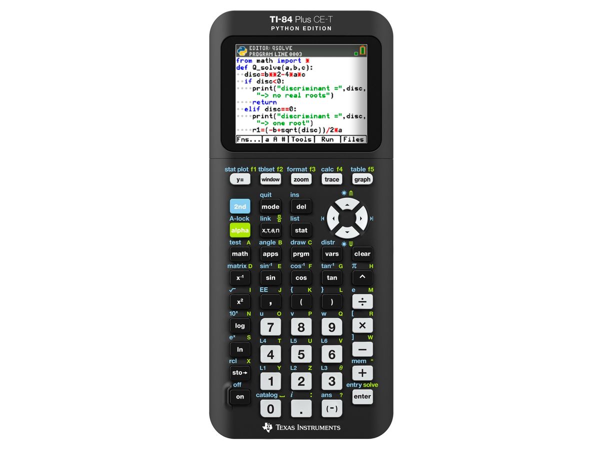 TEXAS INSTRUMENTS Grafikrechner DE/FR/EN TI-84 Plus CE-T PE Python Edition (3243480106856)