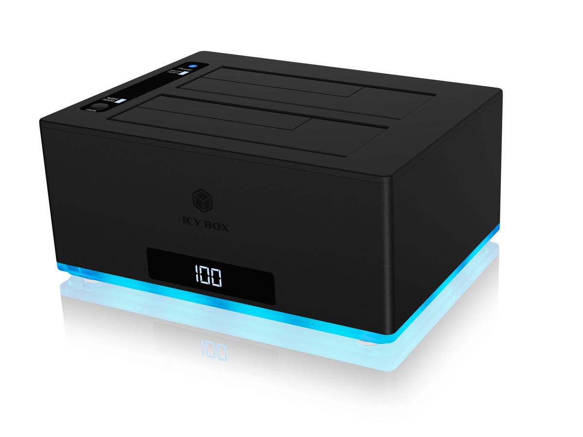 ICY BOX Docking- & Clonestation IB-127CL-U3 2 Bay Single Modus (4250078171591)