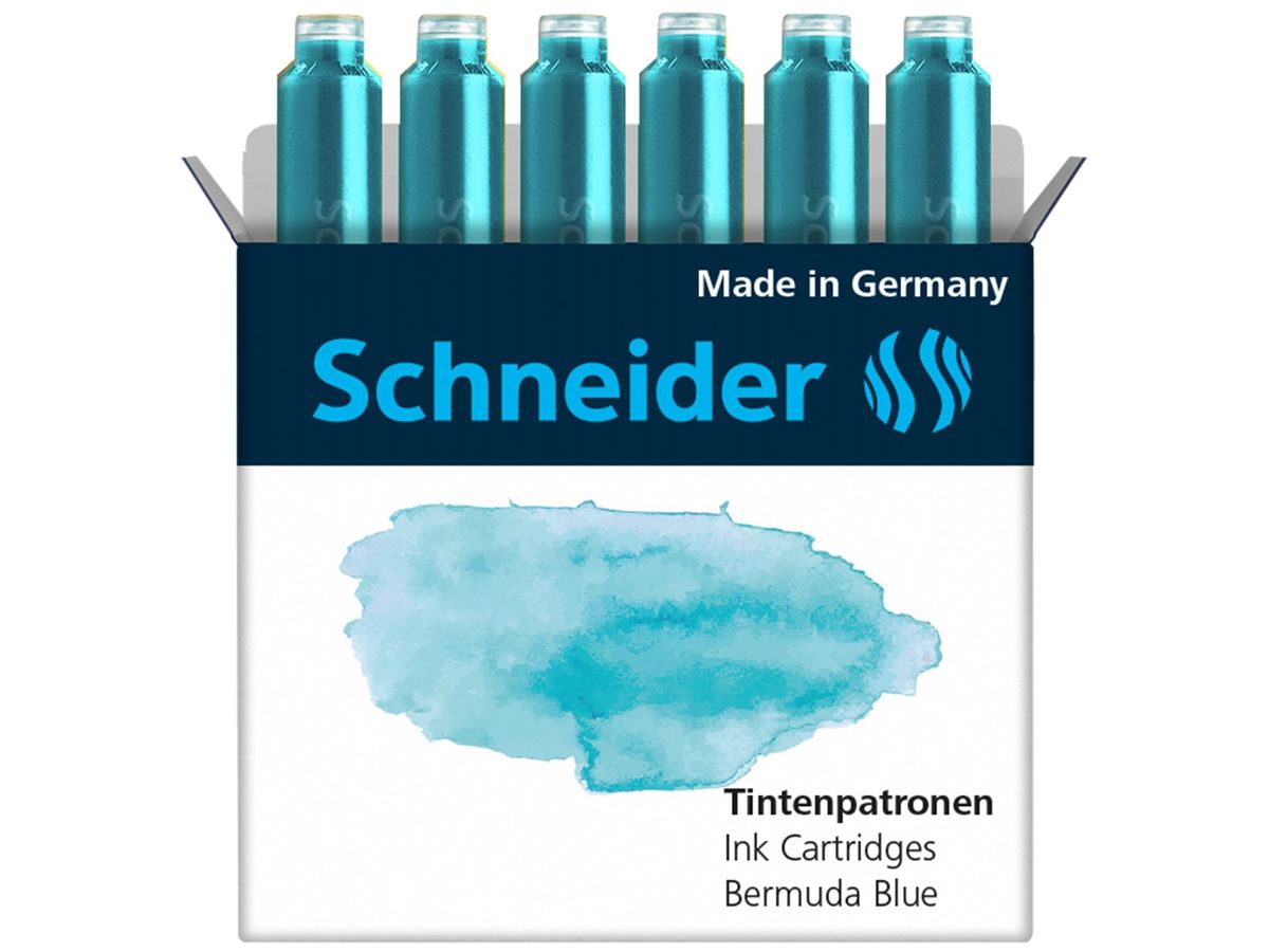 SCHNEIDER Cartouche d'encre 166134 bermuda blue 6 pcs. (4004675147592)