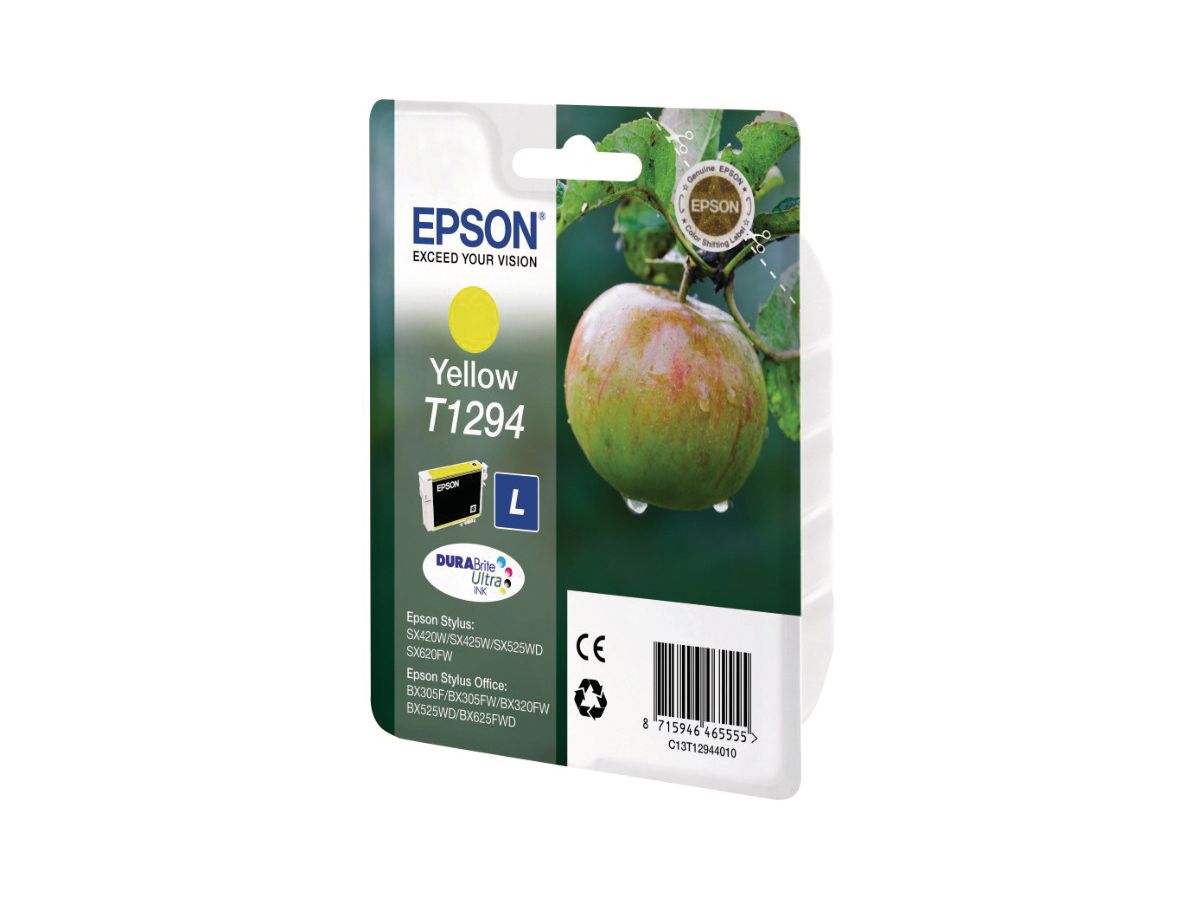 EPSON Tintenpatrone yellow T129440 Stylus SX420W 7.0ml (8715946624747)