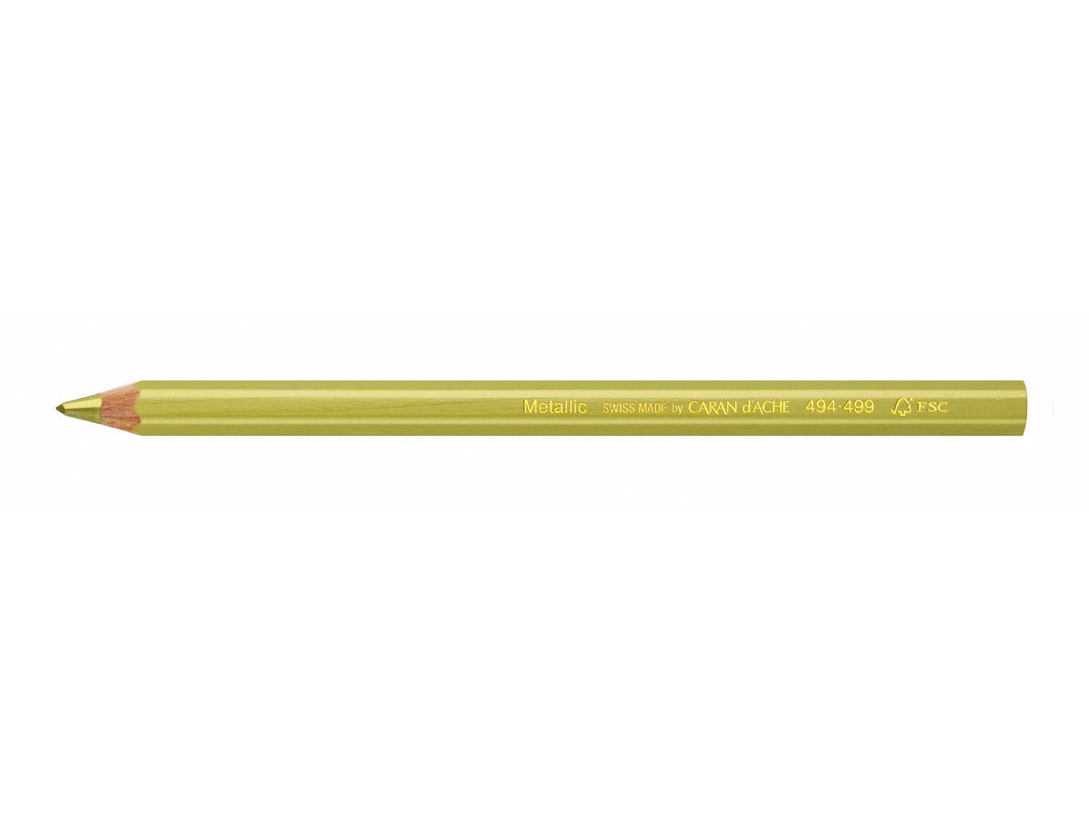 CARAN D'ACHE Colour Block 494.499 gold FSC metallic (7630002328029)