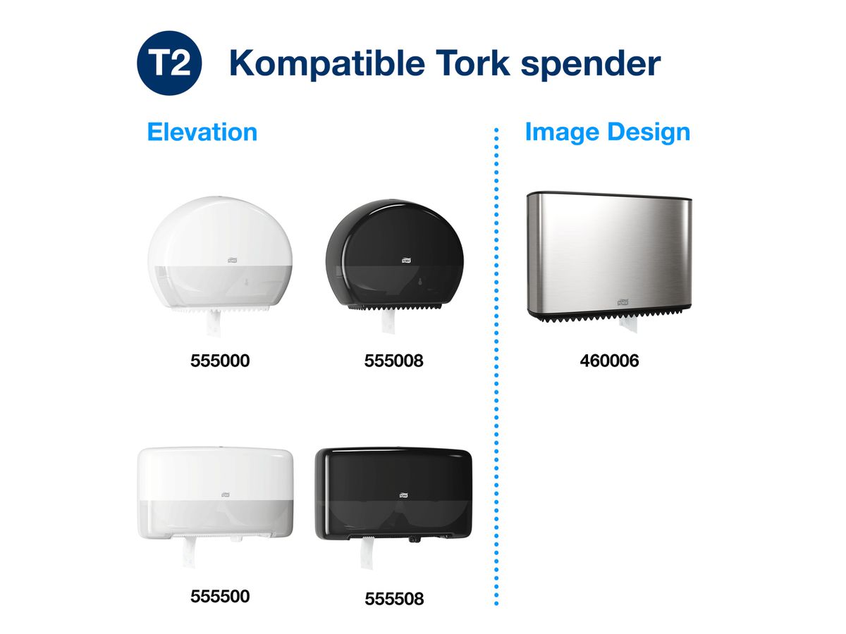 TORK Mini Jumbo Toilettenpapier T2 120377 natural 12 Rollen à 170m (7322541848273)