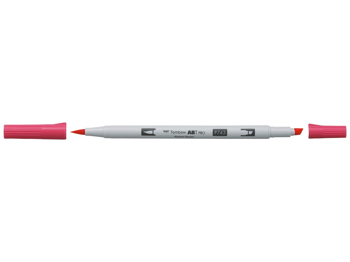 TOMBOW Dual Brush Pen ABT PRO ABTP-743 hot pink (4901991648591)