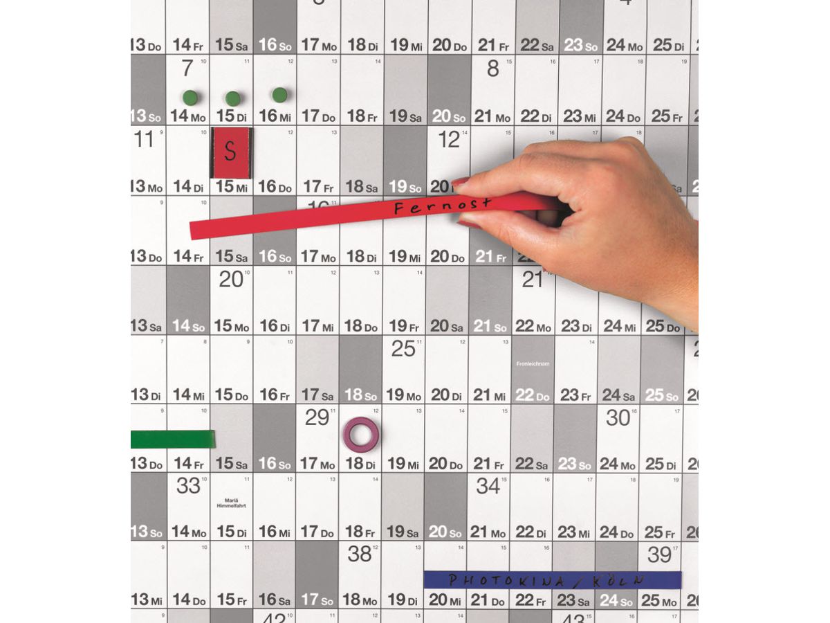 MAGNETOPLAN Nastro Magnetoflex 1261006 rosso 10mmx1m (4013695007885)