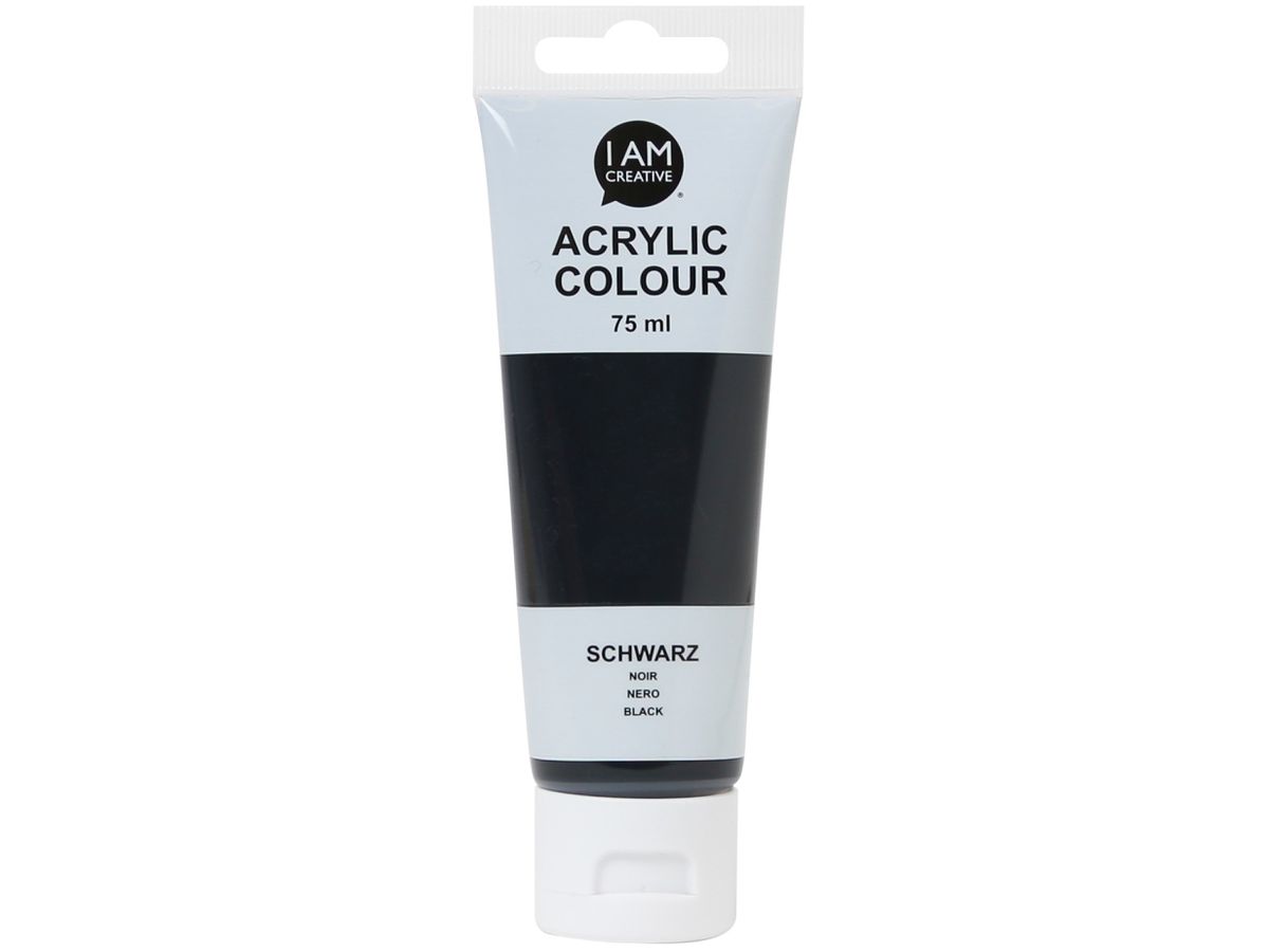 I AM CREATIVE Acrylfarbe 75ml 2001.18 schwarz (7611983216758)