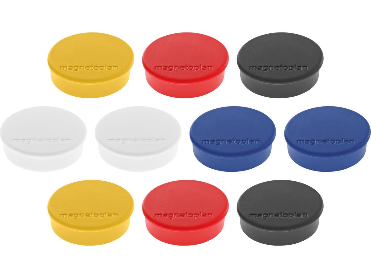 MAGNETOPLAN Magnet Discofix Hobby 24mm 1664510 assortiert ca. 0.3 kg 10 Stk. (4013695019802)