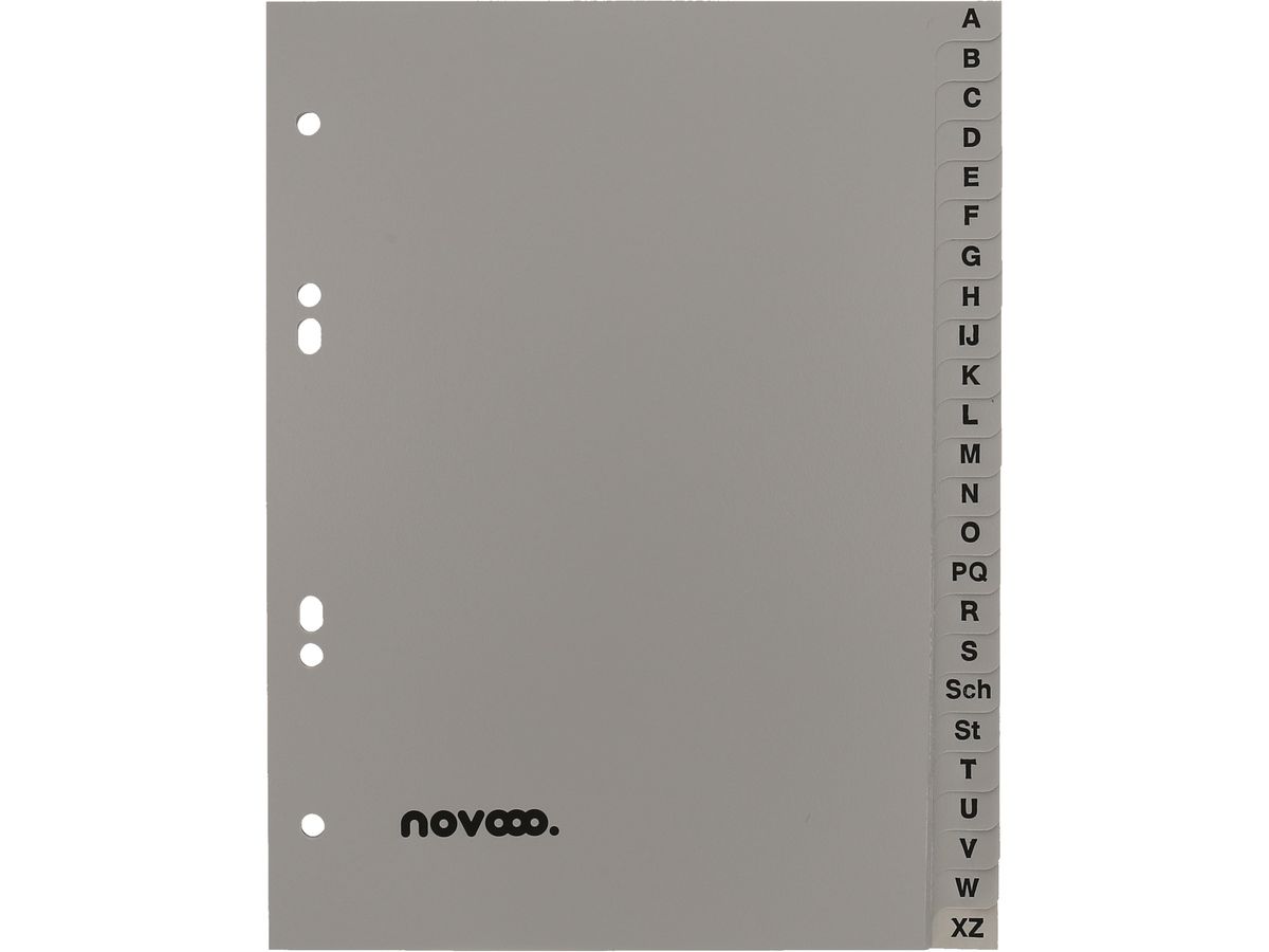NOVOOO Registro PP A5 40978 grigio A-Z 24pzi. (9010729032252)