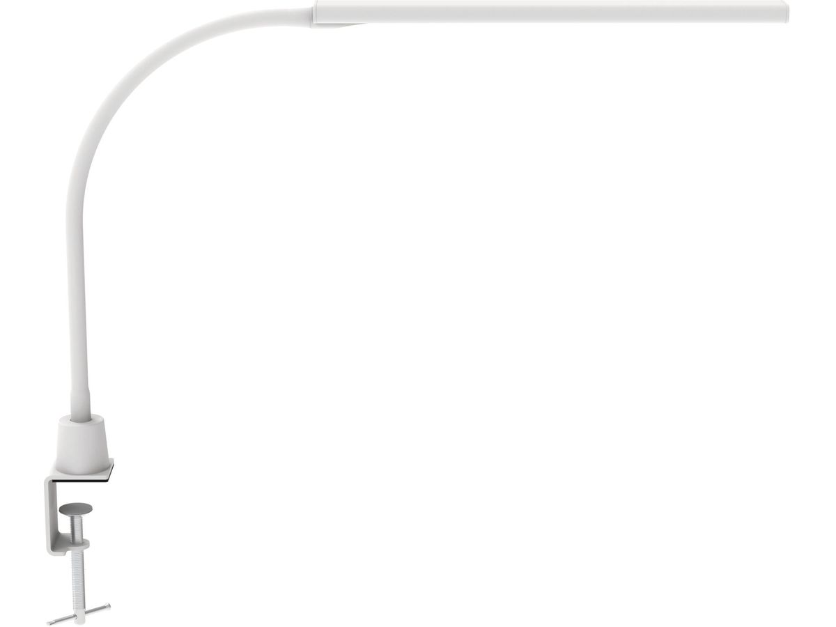 MAUL LED-Tischleuchte MAULpirro 27.70 weiss, dimmbar, Klemmfuss (4002390091763)