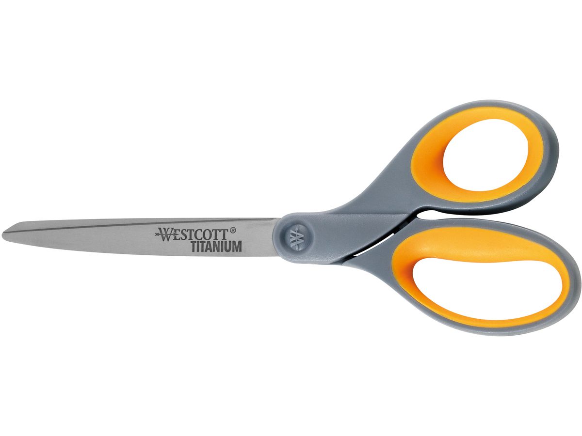 WESTCOTT Schere Softgrip Titan 23cm E-30493 00 grau/gelb (4027521516465)
