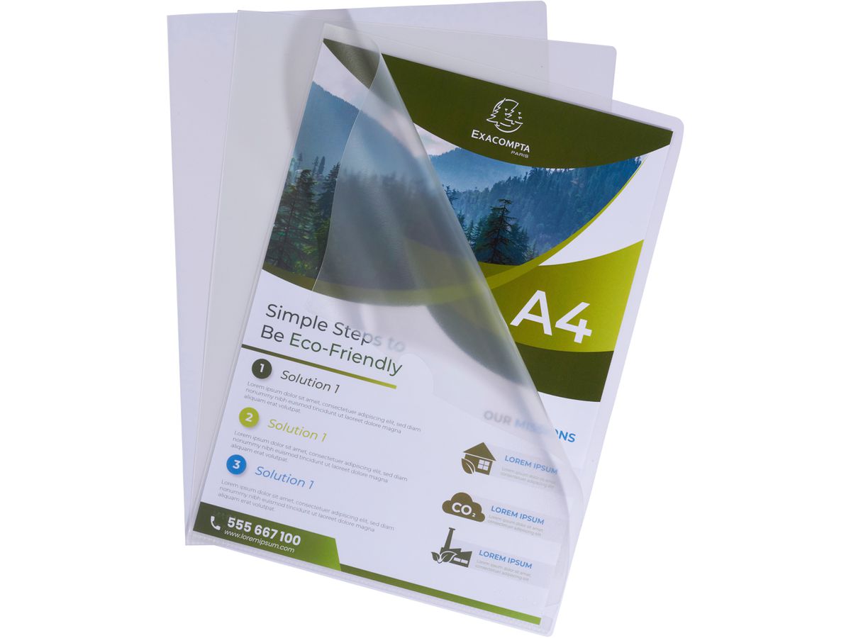 EXACOMPTA Pochettes 120my A4 58320E transparent recycling 100 pcs. (3130630583202)