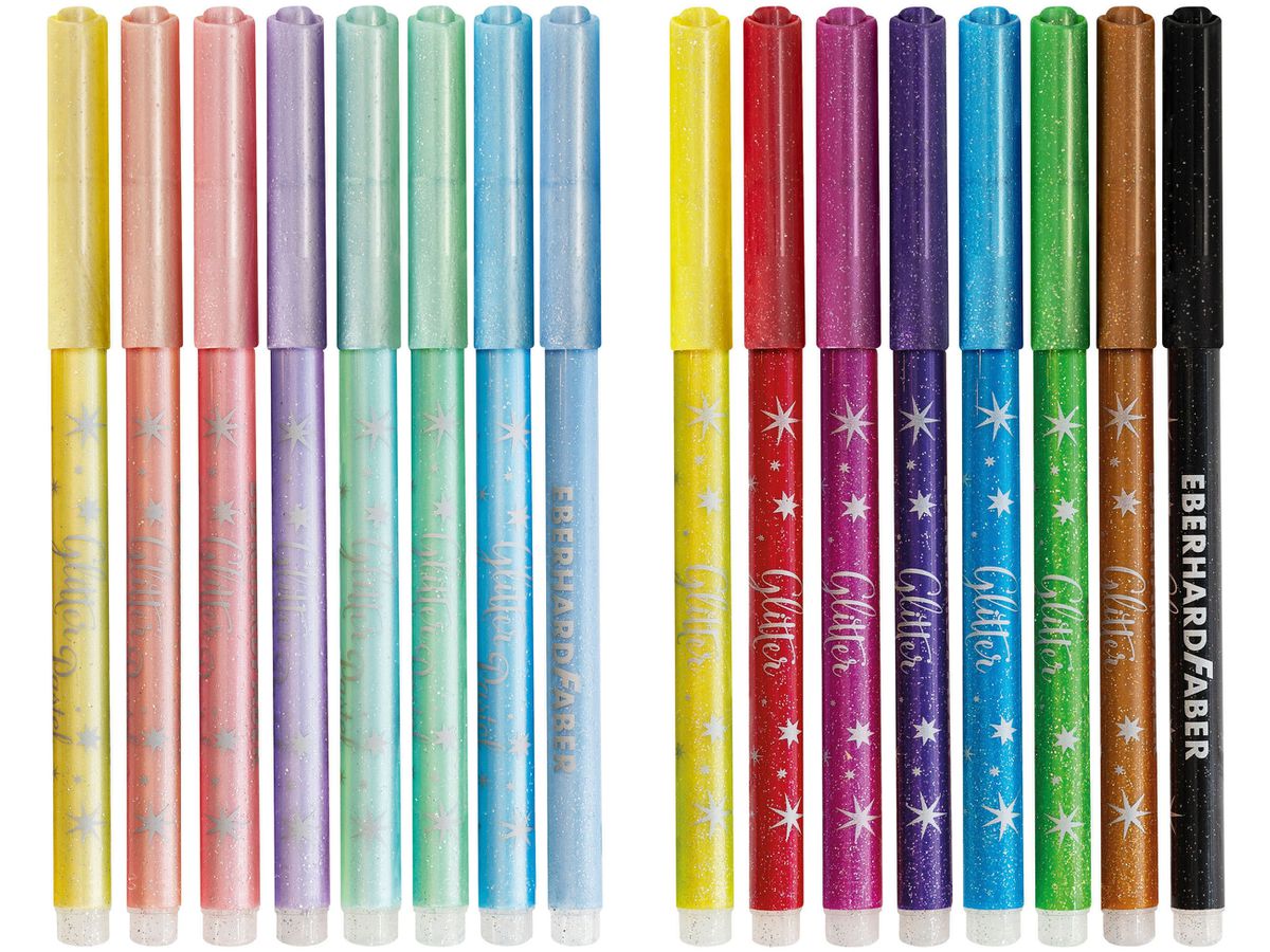 EBERHARD FABER Filzstifte Glitzer 551016 16er Geschenkkarton (4087205510165)