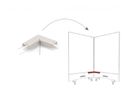 MAGNETOPLAN Top-Connector double corner 1146097 bianco, per Infinity Wall (4013695061078)