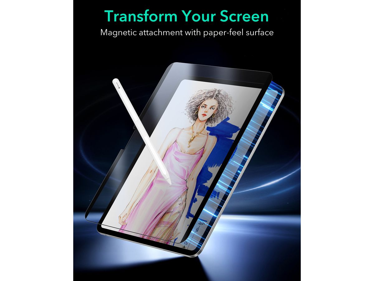 ESR Paper-Feel Magnetic Screen 1E0960103 iPad Pro 11 , 2024 (4894240194980)