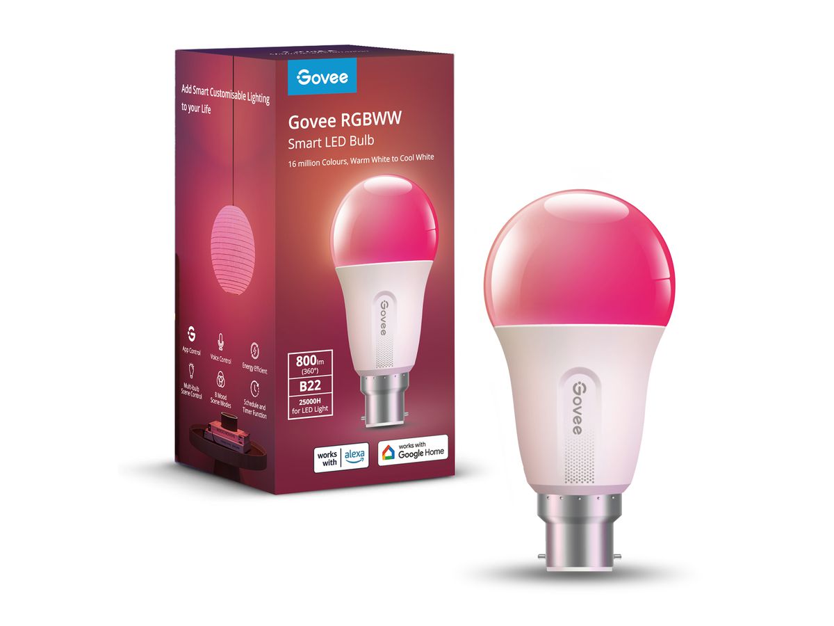 GOVEE Smart LED lampadina E27 H6004CC1 Wifi & Bluetooth, 800Lumen (6974316999034)