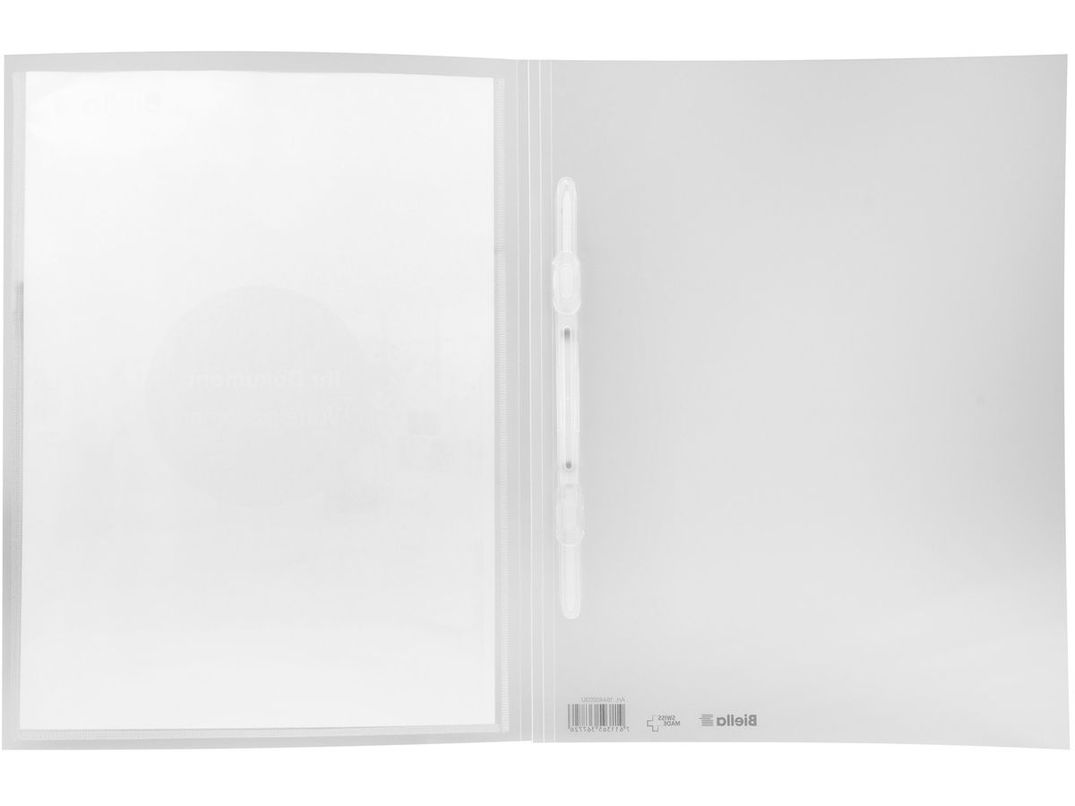 BIELLA Schnellhefter Pro-File #2 A4 16440203U transp.,PP,Sichttasche 80 Bl. (7611365367726)