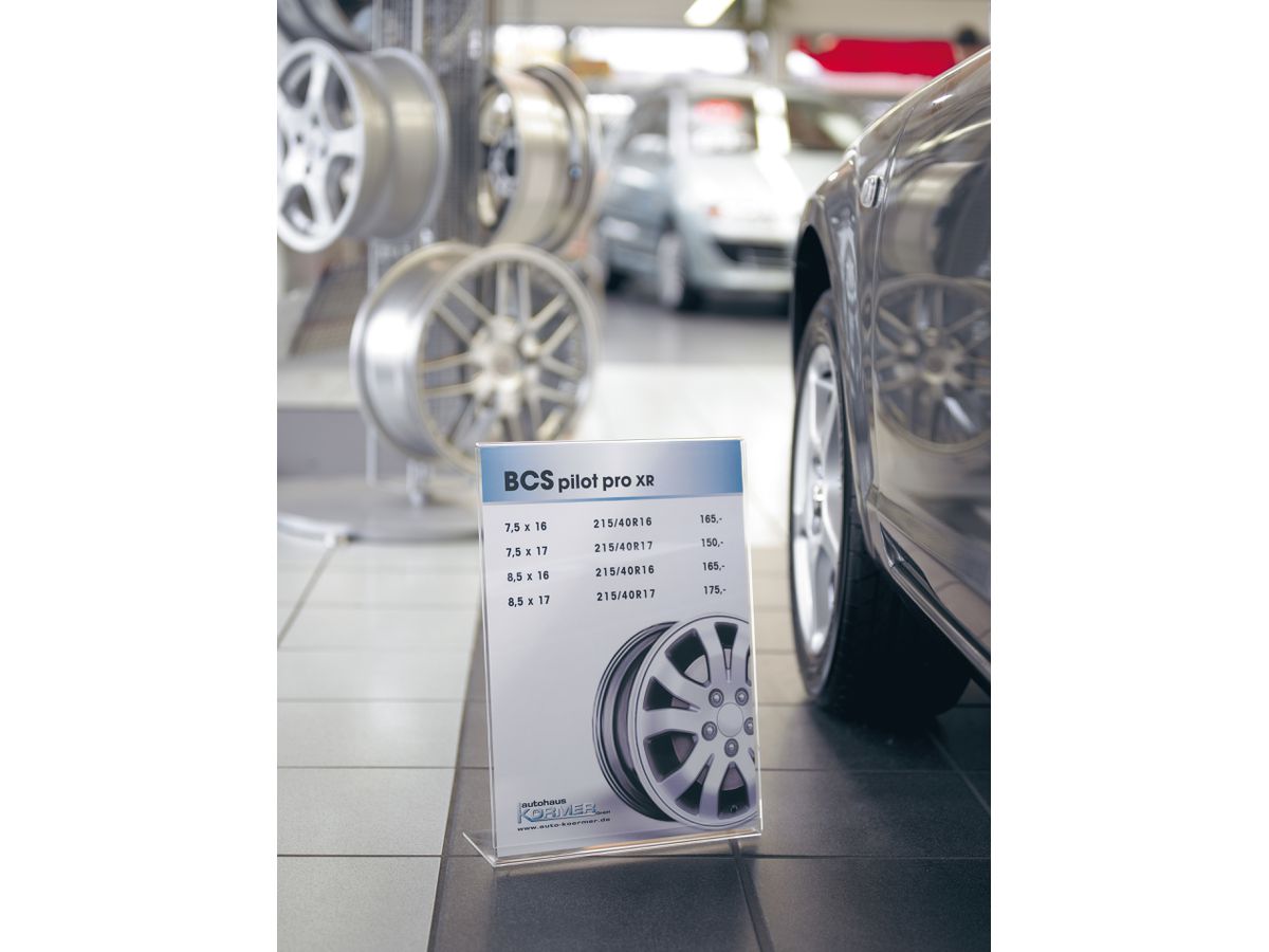 SIGEL Tischsteller A3 TA213 transparent (4004360981951)