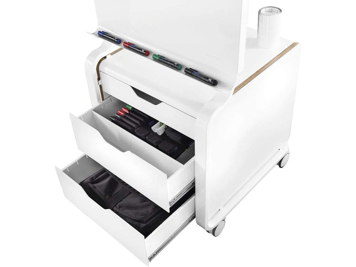 MAGNETOPLAN Korpus Tool-Hub Evolution Plus 12270600 weiss, mit Rollen (4013695061726)