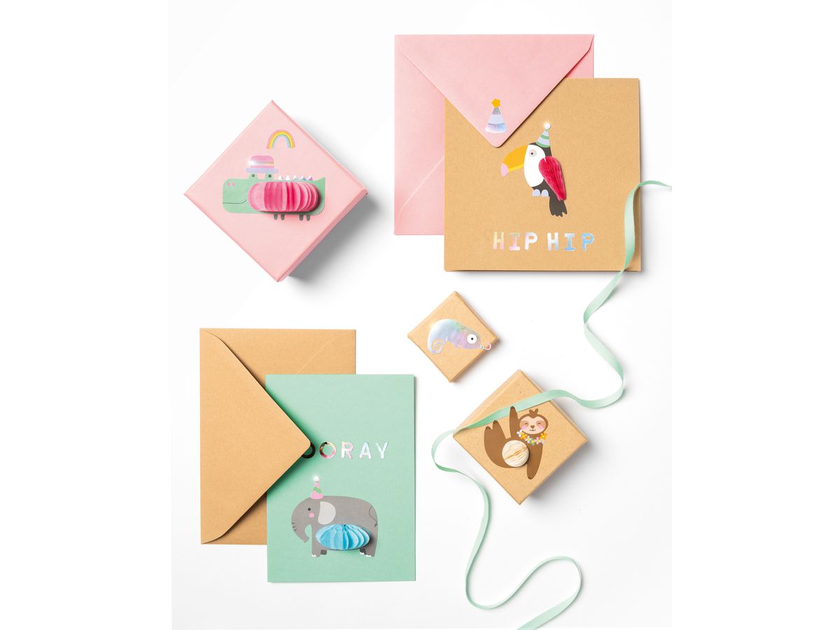 FOLIA Adesivi per palline Jungle 18401 13 pezzi (4001868130546)