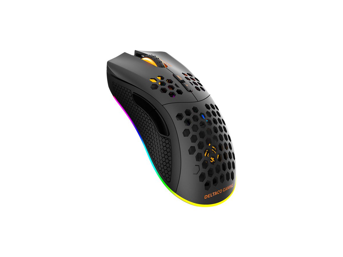 DELTACO Lightweight Gaming Mouse,RGB GAM-120 Wireless, Black, DM220 (7333048050601)
