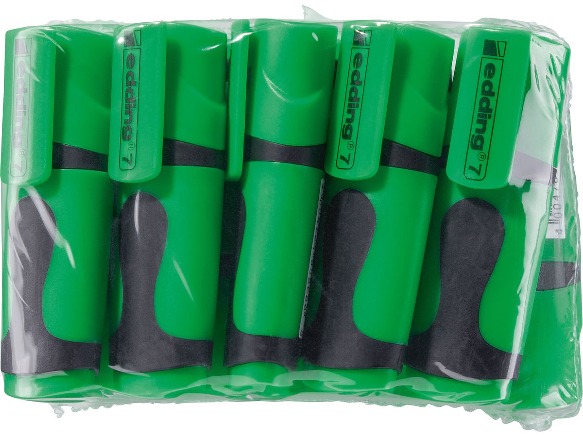 EDDING Textmarker mini Refill-Bag 7-64 neongrün 10 Stück (4004764977154)
