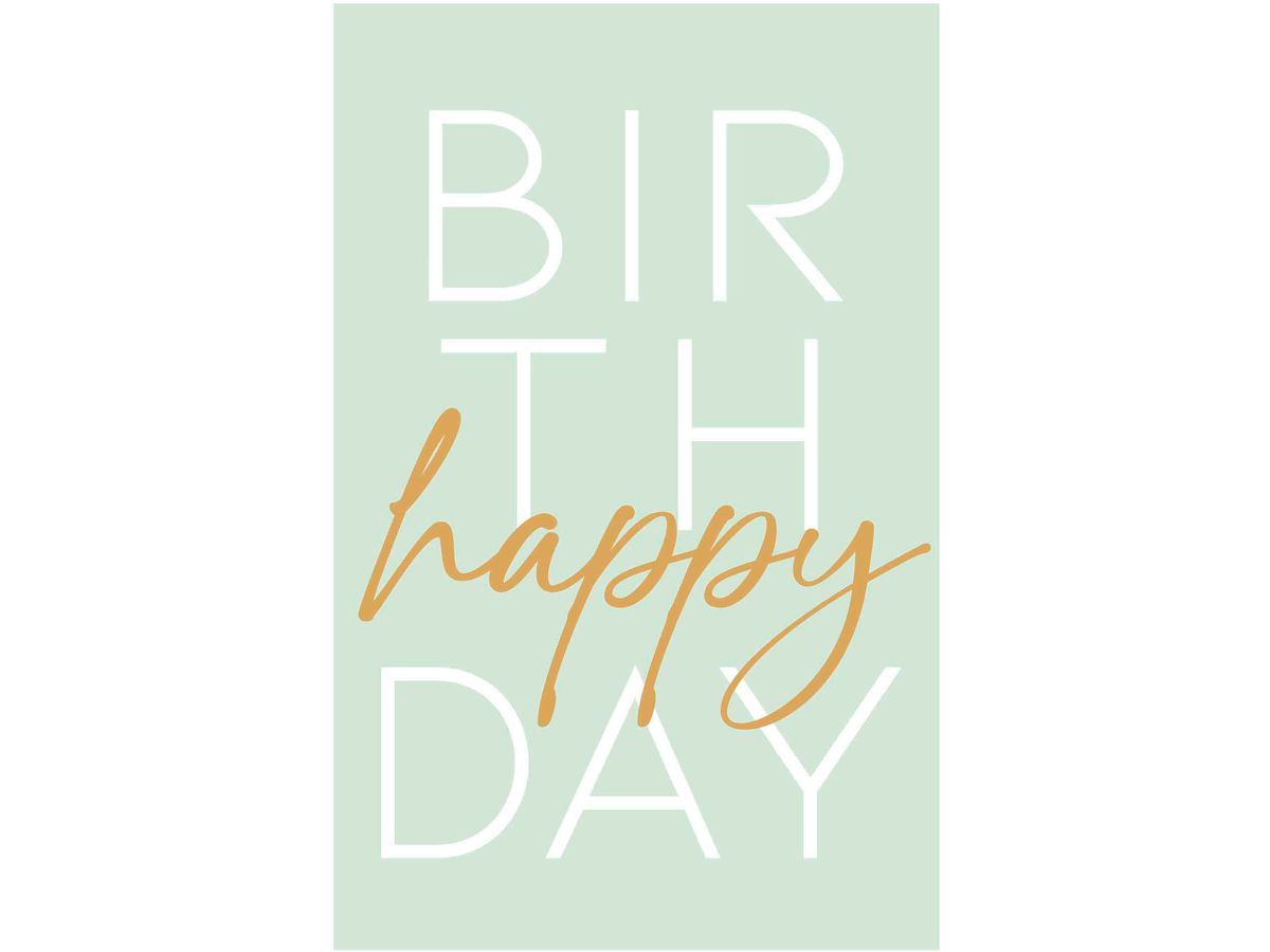 ABC Carte d'anniversaire B6 51207 Happy Birthday (7611119210773)