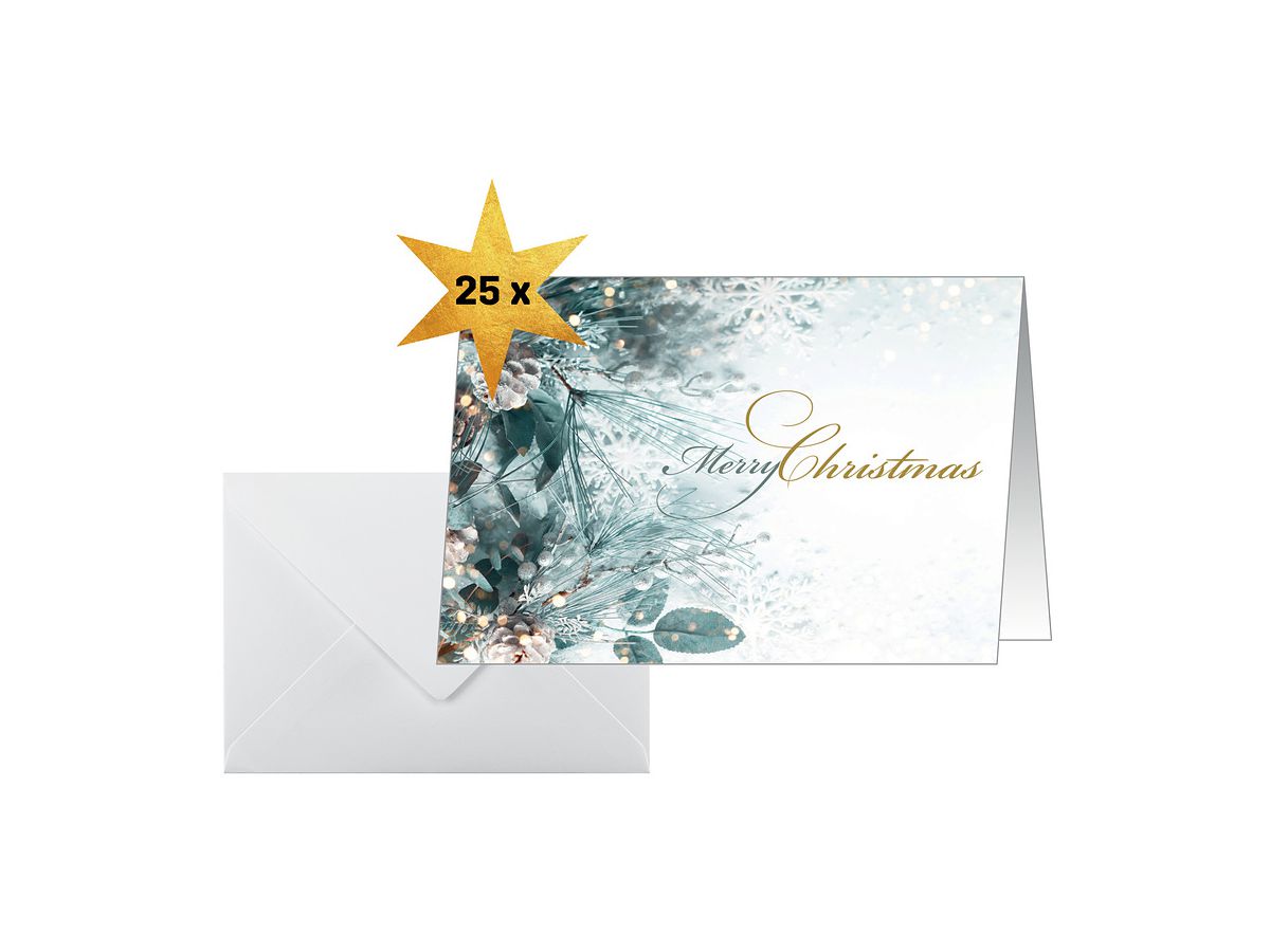 SIGEL Cartoline di Natale A6 DS086 Disposizione natalizia 25 pz. (4004360786440)