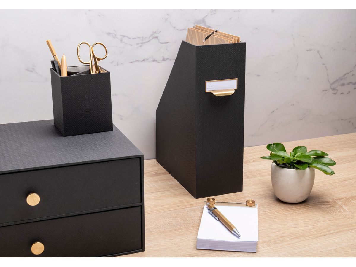 EXACOMPTA Stifteköcher OfficeByMe 67601E 3 Fächer, schwarz (3130630676010)