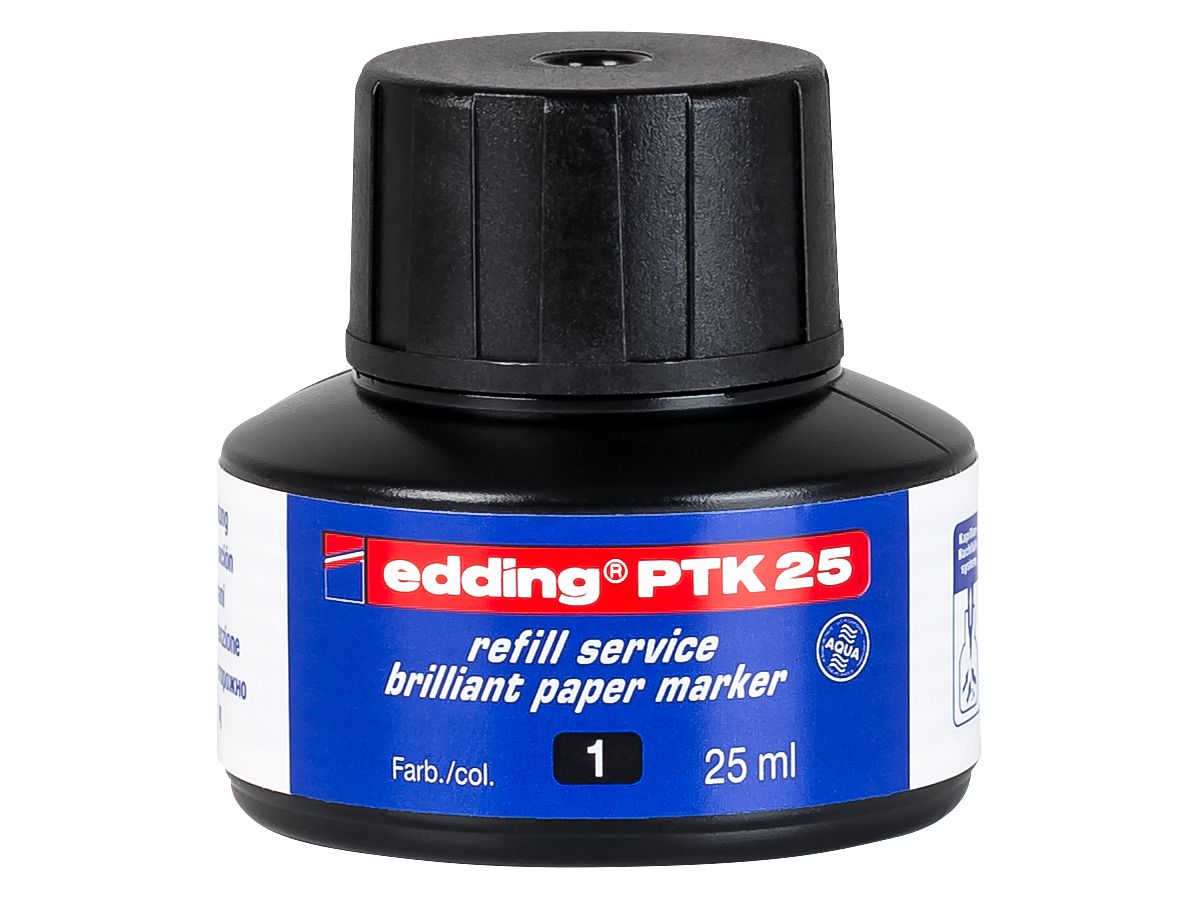 EDDING Tinte 25ml PTK-25-1 nero (4004764780488)