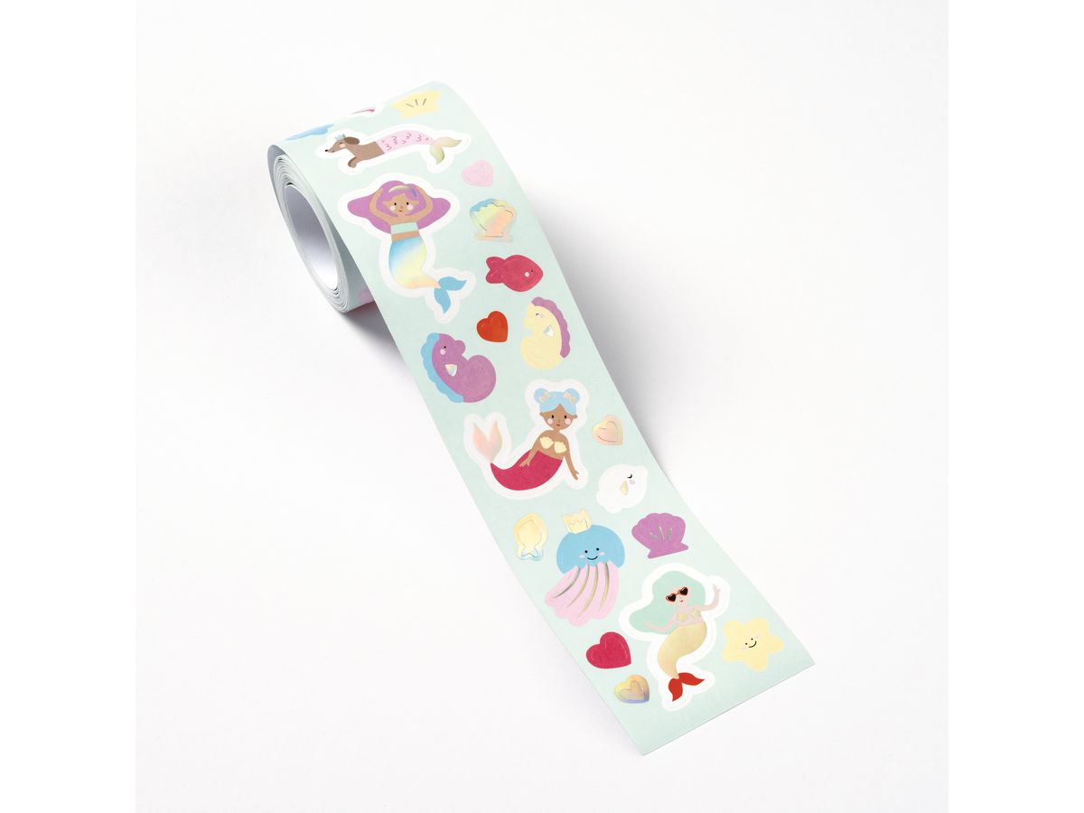 FOLIA rotolo di adesivi 4m 27101 Mermaids 368 pezzi (4001868130225)