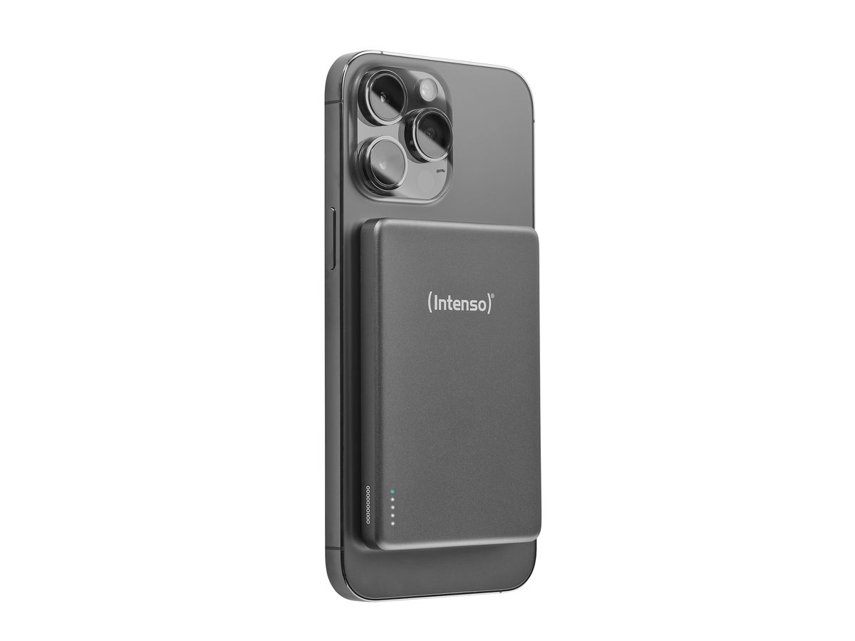 INTENSO Powerbank MW5000 5000 mAh 7344024 Magnetic Wireless grey (4034303036189)