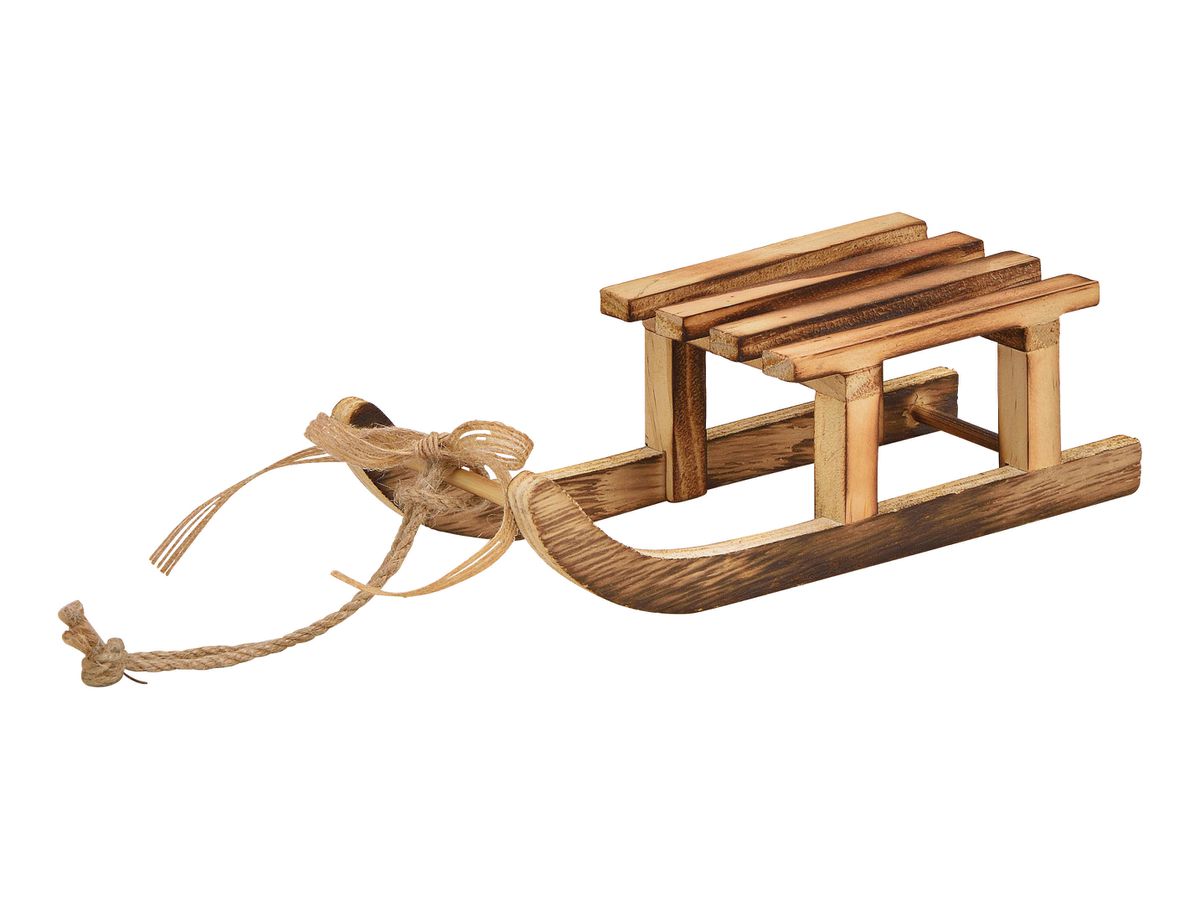 ROOST Weihnachtshänger 20x6x8cm 10028355 Schlitten aus Holz (4007698076276)